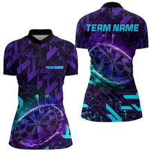 Load image into Gallery viewer, Women Darts shirts Custom purple blue Darts Team Jerseys Darts gifts NQS9449