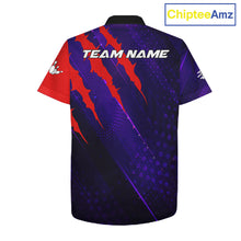 Load image into Gallery viewer, Personalized bowling Hawaiian shirt custom purple and red team bowling jerseys, gift for bowlers NQS11554