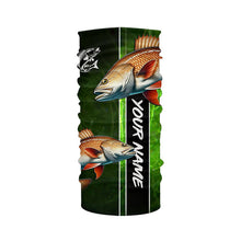 Load image into Gallery viewer, Redfish puppy drum Fishing green Customize Long Sleeve Fishing Shirts, fishing gifts for Fisherman NQS1727