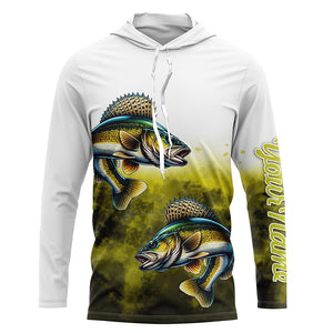 Walleye Fishing custom UV protection Fishing shirts, Walleye fishing jerseys NQS649