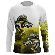 Load image into Gallery viewer, Walleye Fishing custom UV protection Fishing shirts, Walleye fishing jerseys NQS649