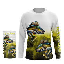 Load image into Gallery viewer, Walleye Fishing custom UV protection Fishing shirts, Walleye fishing jerseys NQS649