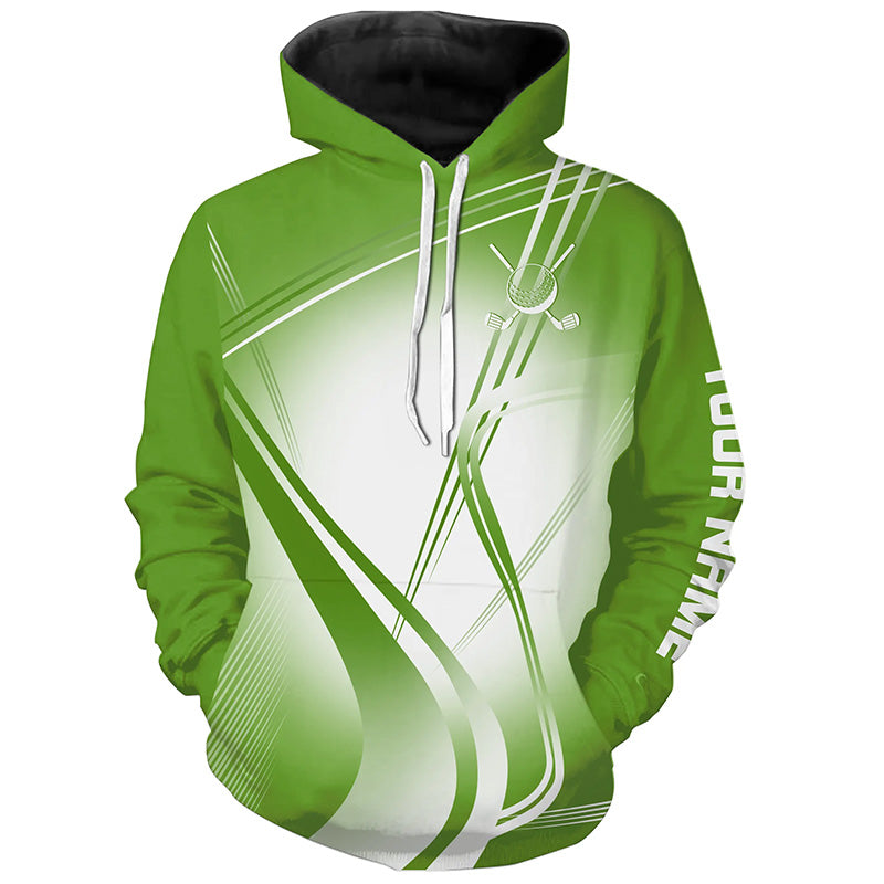 Green Golf Hoodies Custom Name Golf Hoodies Personalized Golfer Gifts NQS9079