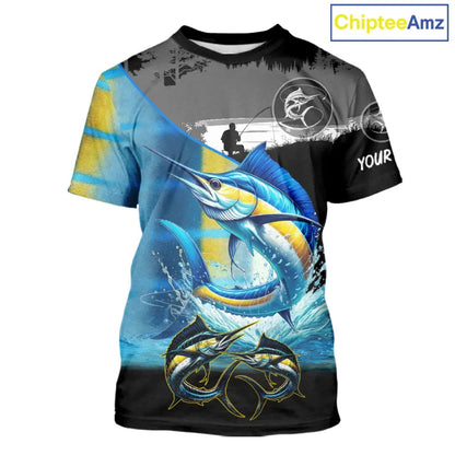 Marlin fishing scales customize performance long sleeves Fishing shirts, Marlin fishing jerseys NQS11563