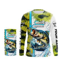 Load image into Gallery viewer, Largemouth bass fishing Green scales custom Bass fishing team jerseys fishing apparel NQS8603