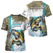 Load image into Gallery viewer, Walleye fishing scales custom Walleye fishing team jerseys, Walleye fishing apparel NQS8604