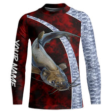 Load image into Gallery viewer, Catfish fishing shirts for men, women custom Performance Long Sleeve Fishing shirts NQS2438