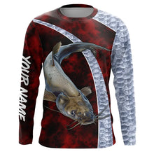 Load image into Gallery viewer, Catfish fishing shirts for men, women custom Performance Long Sleeve Fishing shirts NQS2438