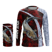 Load image into Gallery viewer, Catfish fishing shirts for men, women custom Performance Long Sleeve Fishing shirts NQS2438