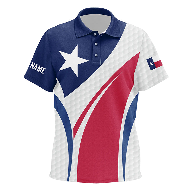 Kid golf polo shirts Texas flag custom red, white and blue golf ball skin patriot Kid golf wears NQS7396