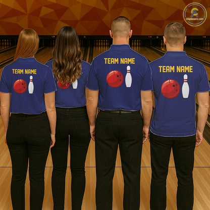 Personalized Yellow and Blue Retro Bowling Shirts For Men custom vintage bowling team jerseys NQS11165