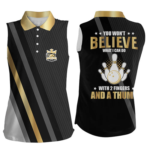 Gold & black sleeveless polo shirts you won't believe what I can do with 2 fingers and a thumb NQS8840