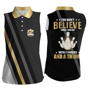 Gold & black sleeveless polo shirts you won't believe what I can do with 2 fingers and a thumb NQS8840