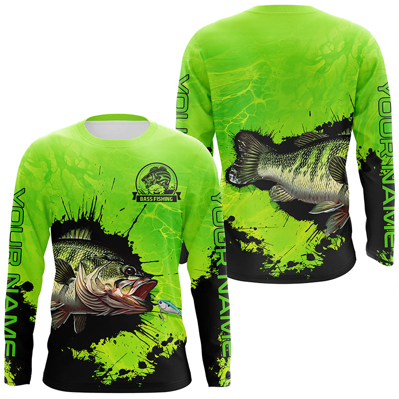 Personalized Bass fishing Performance long sleeve Fishing Shirt, Bass –  ChipteeAmz