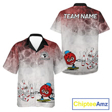 Load image into Gallery viewer, Funny Bowling Hawaiian Shirts Custom Bowling Team Jerseys Gift For Bowler | Red NQS11388