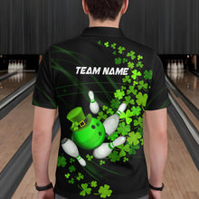 Load image into Gallery viewer, Green shamrock Lucky Bowling Shirts For Men Custom St Patrick day Bowling Team Uniform Bowlers Outfits NQS9453