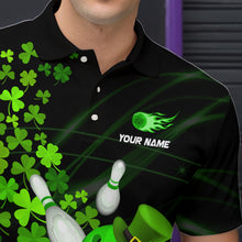 Load image into Gallery viewer, Green shamrock Lucky Bowling Shirts For Men Custom St Patrick day Bowling Team Uniform Bowlers Outfits NQS9453