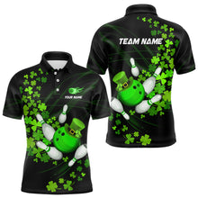 Load image into Gallery viewer, Green shamrock Lucky Bowling Shirts For Men Custom St Patrick day Bowling Team Uniform Bowlers Outfits NQS9453