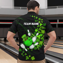 Load image into Gallery viewer, Green shamrock Lucky Bowling Shirts For Men Custom St Patrick day Bowling Team Uniform Bowlers Outfits NQS9453