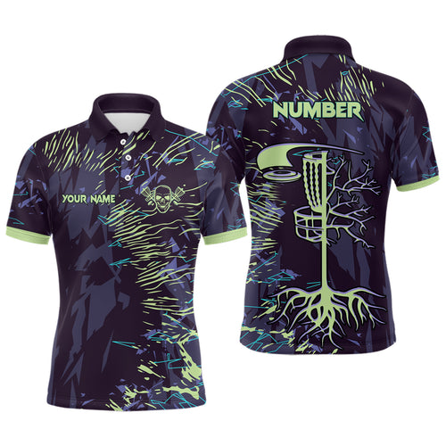 Mens disc golf polo shirt custom name, number disc golf jersey, mens disc golf apparel NQS6253