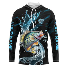 Load image into Gallery viewer, Crappie fishing blue water Custom performance long sleeve fishing shirts, Crappie fishing jerseys NQS9094