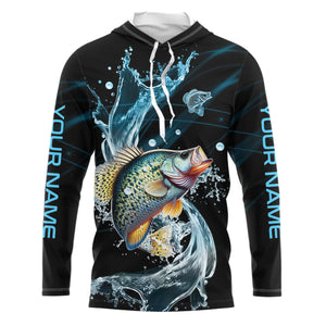 Crappie fishing blue water Custom performance long sleeve fishing shirts, Crappie fishing jerseys NQS9094