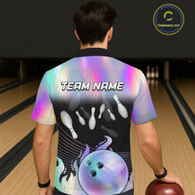 Load image into Gallery viewer, Bowling Hawaiian Shirts Custom hologram Bowling Team Button-up Shirts Bowler Outfit NQS11385