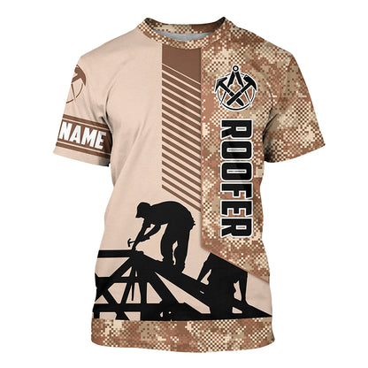 Personalized Roofing Roof repair UV Protection Long sleeve, T-shirt for Roofing Contractors, Roofers FSD4059