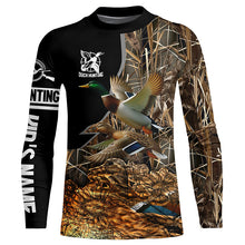 Load image into Gallery viewer, Best Duck Hunting Waterfowl Camo Custom Name Shirts for Duck Hunter, Personalized Hunting Gifts FSD692