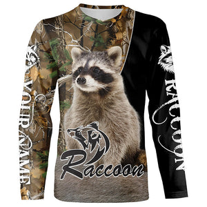 Raccoon Hunting camouflage Custom Name Shirts, Personalized Hunting shirts, hunting gifts FSD478