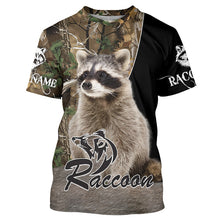 Load image into Gallery viewer, Raccoon Hunting camouflage Custom Name Shirts, Personalized Hunting shirts, hunting gifts FSD478