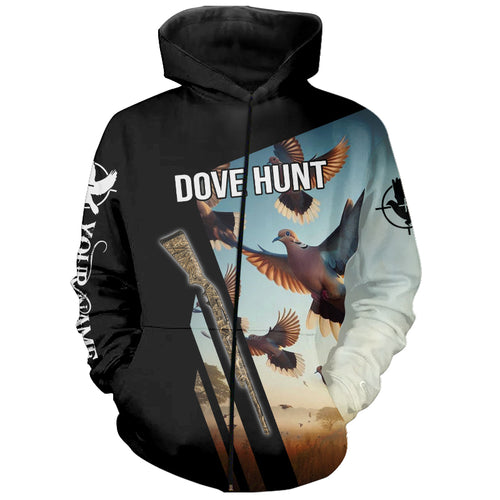 Dove hunting custom name all over print Shirt, Personalized Dove hunting shirt, gift for hunter FSD4605