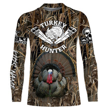 Load image into Gallery viewer, Personalized Turkey Hunting camouflage custom Name all over print Shirt, hunting gifts FSD108