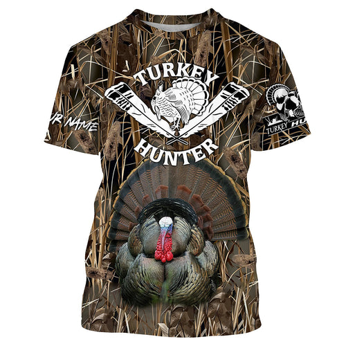 Personalized Turkey Hunting camouflage custom Name all over print Shirt, hunting gifts FSD108