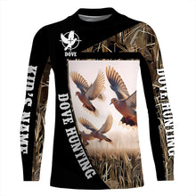 Load image into Gallery viewer, Dove hunting Camo custom name all over printed Shirts, Gift for hunters FSD4606