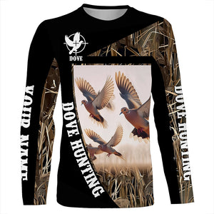 Dove hunting Camo custom name all over printed Shirts, Gift for hunters FSD4606