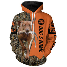 Load image into Gallery viewer, Vizsla Hunting Dog Customized Name All over printed Shirts for Hunters, Hunting Gifts FSD4078