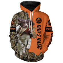 Load image into Gallery viewer, English Springer Spaniel Hunting Dog Customized Name All over print Shirts for Hunters, Hunting Gifts FSD4079