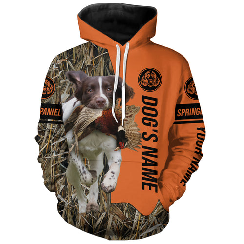 English Springer Spaniel Hunting Dog Customized Name All over print Shirts for Hunters, Hunting Gifts FSD4079