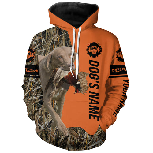 Chesapeake Bay Retriever Hunting Dog Customized Name All over printed Shirts, Hunting Gifts FSD4083