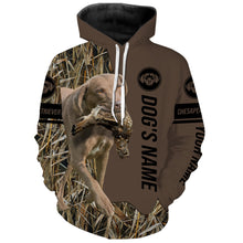 Load image into Gallery viewer, Chesapeake Bay Retriever Hunting Dog Custom Name Camo Shirts, Hunting Gifts FSD4083KYC