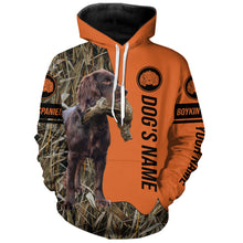 Load image into Gallery viewer, Boykin Spaniel Hunting Dog Customized Name All over printed Shirts for Hunters, Hunting Gifts FSD4084