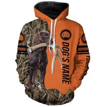 Load image into Gallery viewer, Boykin Spaniel Hunting Dog Customized Name All over printed Shirts for Hunters, Hunting Gifts FSD4084