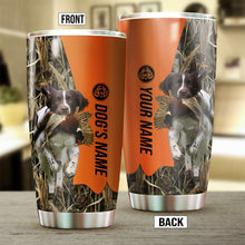 Load image into Gallery viewer, English Springer Spaniel Birds &amp; Deer shed Hunting Dog Custom name Stainless Steel Tumbler Cup FSD4289