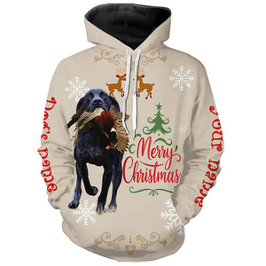 Christmas Black German Shorthaired Pointer Hunting Dog Custom Name Shirts, Gifts for Hunters FSD4618