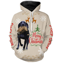 Load image into Gallery viewer, Christmas Black German Shorthaired Pointer Hunting Dog Custom Name Shirts, Gifts for Hunters FSD4618