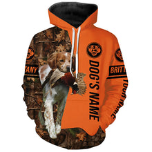 Load image into Gallery viewer, Pheasant Hunting with Dogs Brittany Customize Name Shirts for Bird Hunter, Brittany Spaniel shirt FSD4030