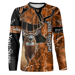 Deer Hunting Orange camouflage Custom name Shirts, Deer hunting shirt, Gifts for hunters FSD189