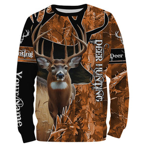 Deer Hunting Orange camouflage Custom name Shirts, Deer hunting shirt, Gifts for hunters FSD189