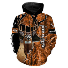 Load image into Gallery viewer, Deer Hunting Orange camouflage Custom name Shirts, Deer hunting shirt, Gifts for hunters FSD189